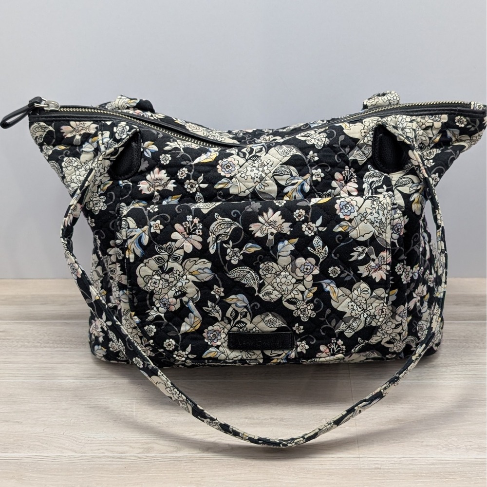 Vera Bradley Carson East West Tote Bag Holland Garden Quilted Floral Feminine